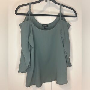 Le Château off the shoulder blue blouse size xs
